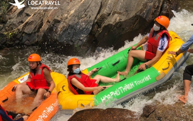 Vé trượt thác Hoà Phú Thành: Vé tham quan (Bắt buộc mua) + Vé trượt thác 